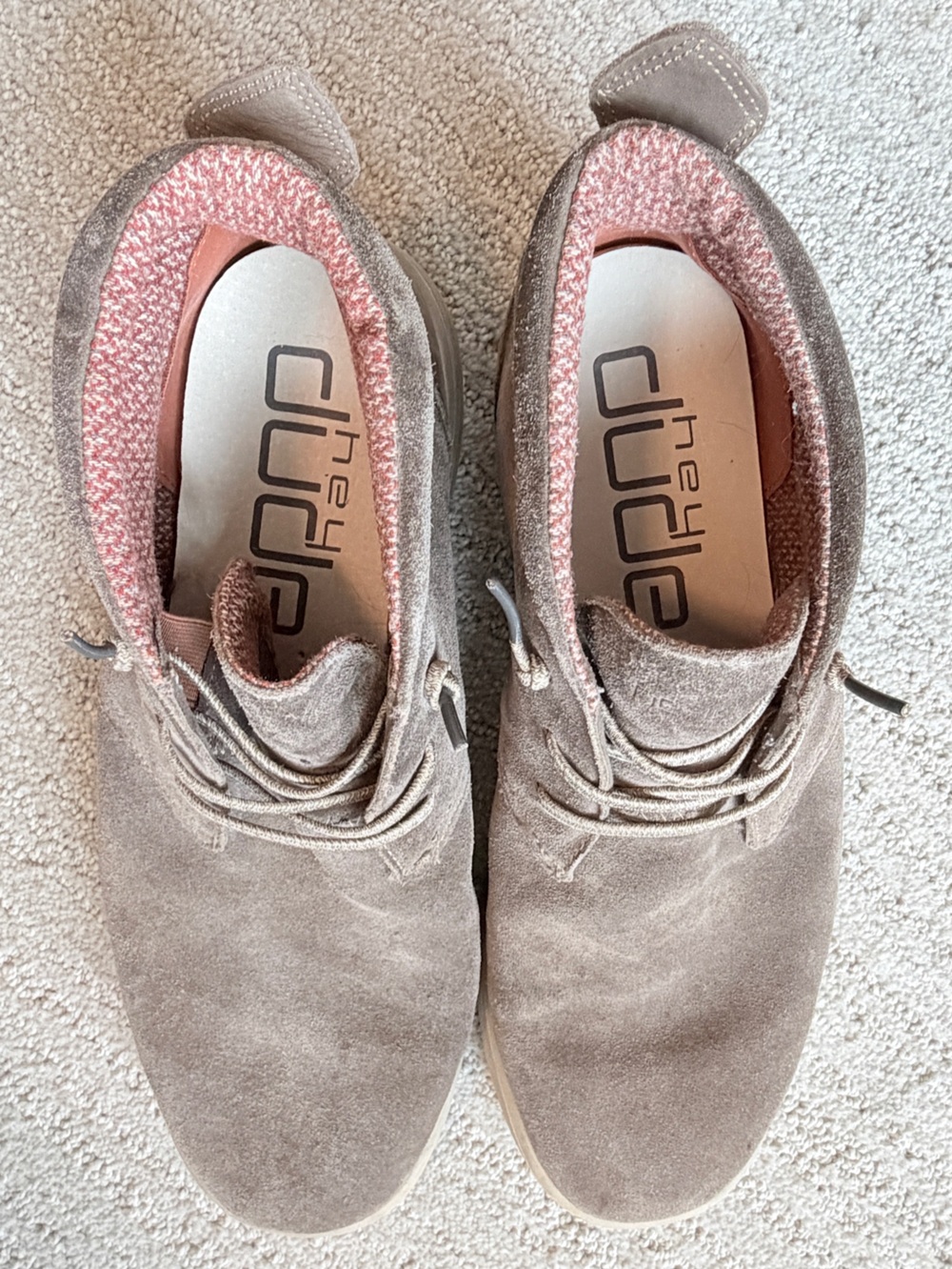 Hey Dude Suede Chukka Shoes in Taupe size 11 - Picture 2 of 4